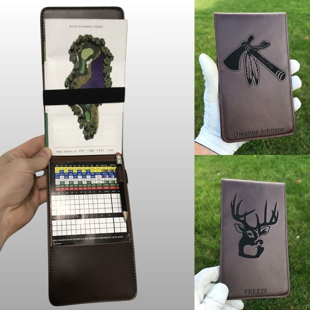 Custom Leather Yardage Book & Score Card Holder