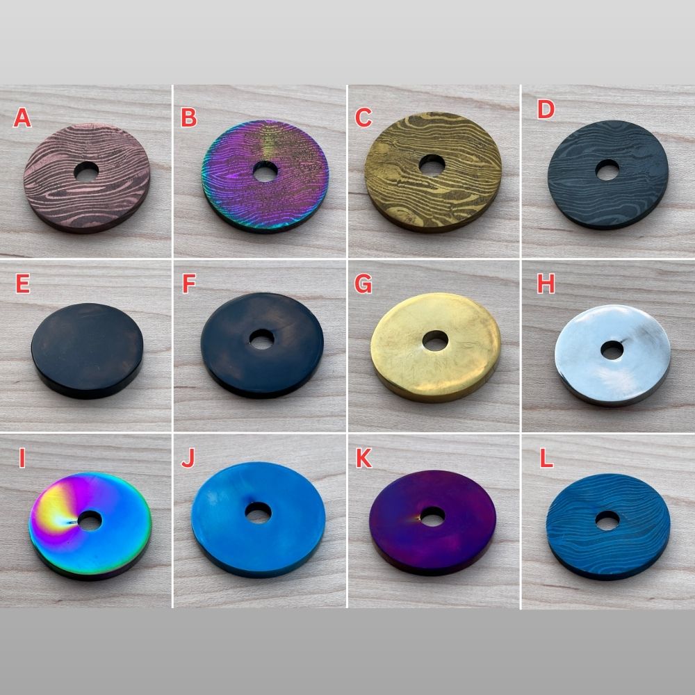 Limited Release - Damascus & Stainless Steel Donut Ball Marker