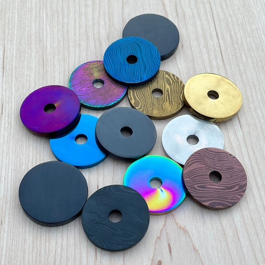 Limited Release - Damascus & Stainless Steel Donut Ball Marker
